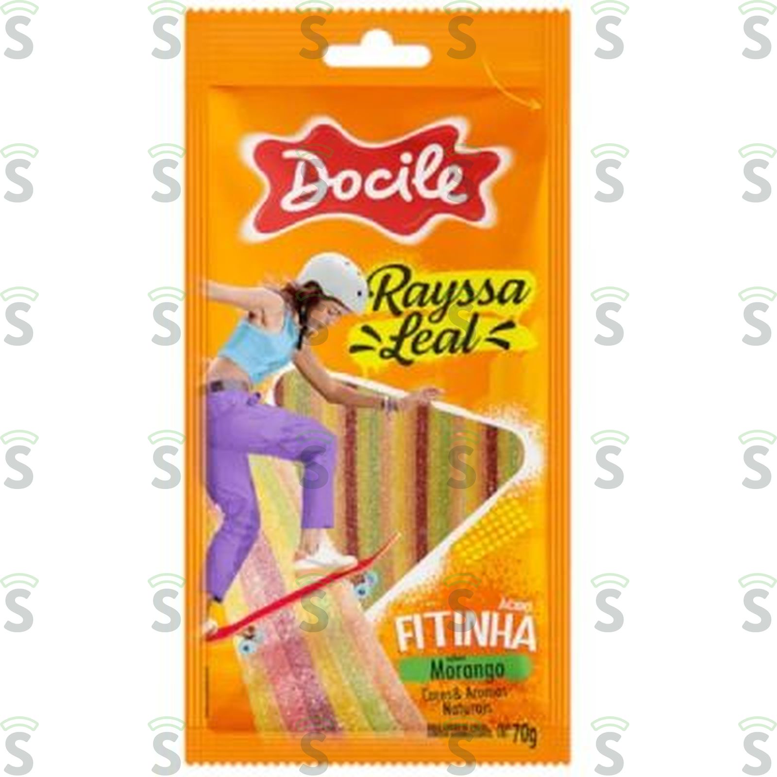 DOCILE CANUDINHO 70G MORANGO CIT. RAISSA