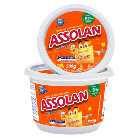 Sabão em Pasta Atol Assolan 500g - Neutro