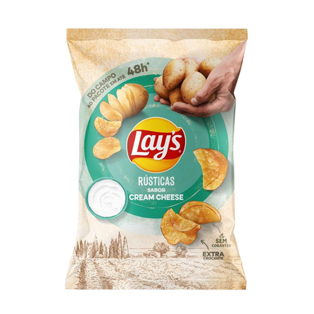 Batata Lays 68g - Rústica - Cream Cheese
