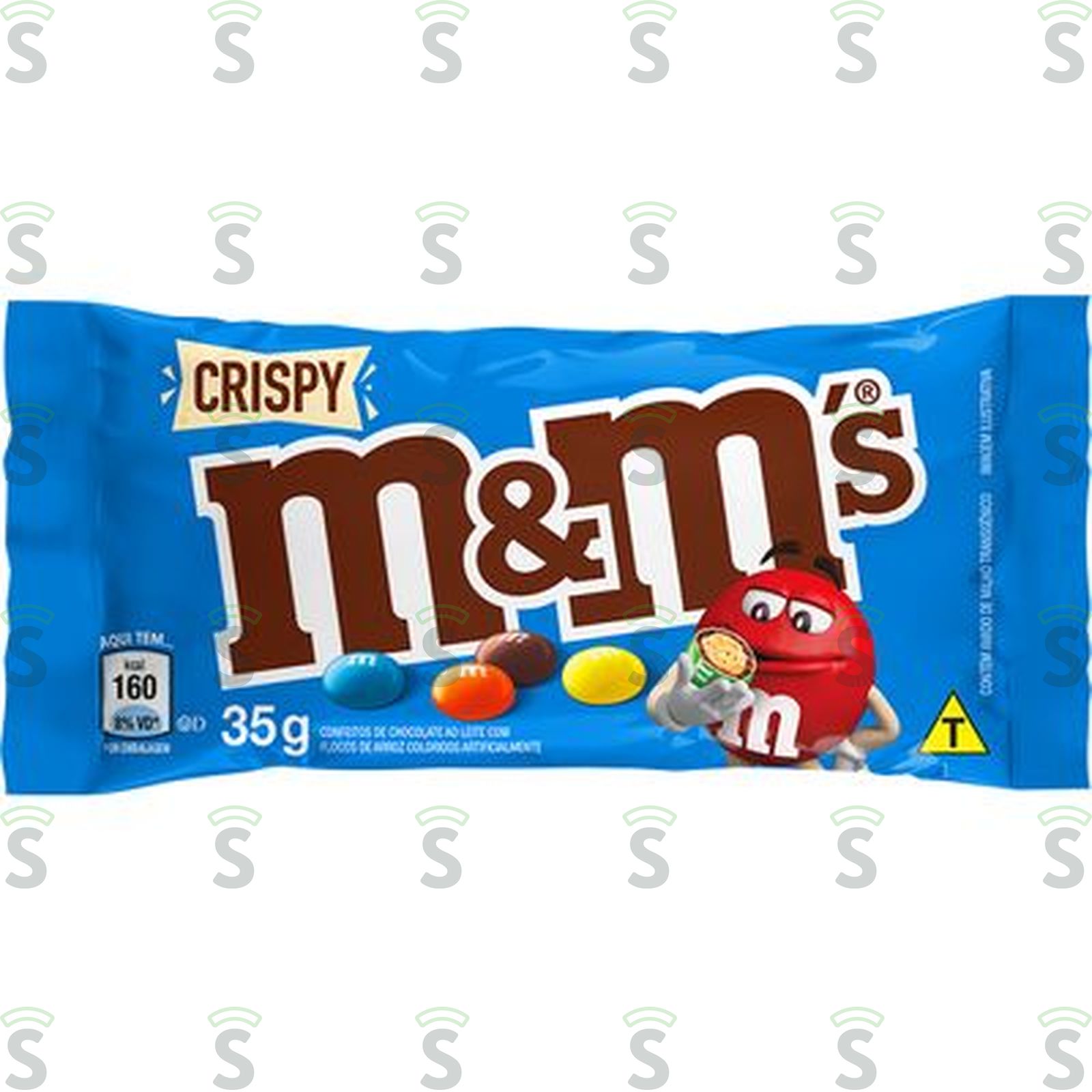 Confeito de Chocolate Ao Leite M&m's Crispy Pacote 35G