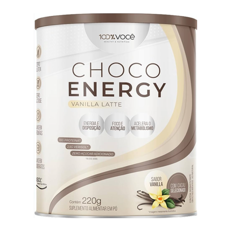 Suplemento Choco Energy 100% Você Vanilla 220g