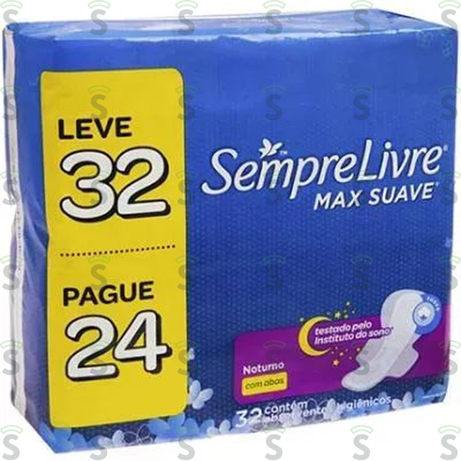 Absorvente Sempre Livre Noturno com Abas Oferta 32UN