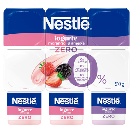 IOGURTE NESTLÉ 510G POLPA MORANGO/AMEIXA ZERO