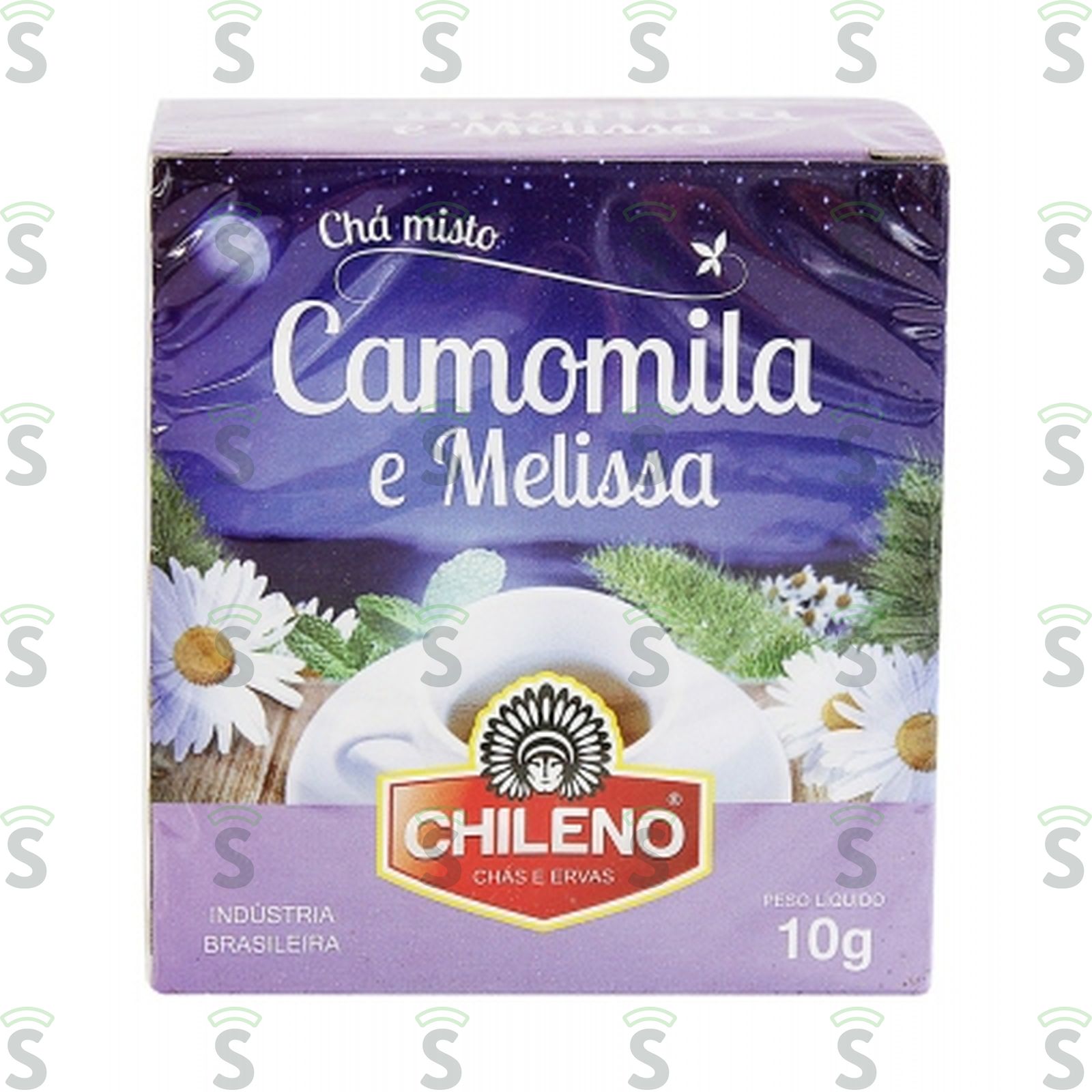 Chá Misto Chileno Capim-Cidreira, Camomila, Melissa, Hortelã e Funcho Caixa com 10un - 10gr