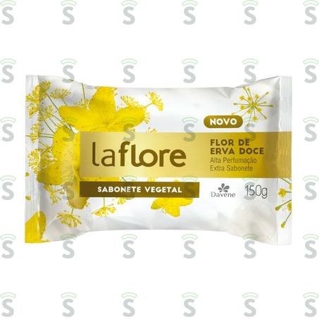  Sabonete Barra Vegetal Flor de Erva-doce Davene La Flore 150g