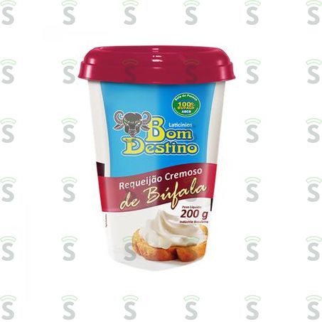  Requeijão Cremoso de Búfala Bom Destino Copo 200g
