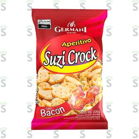  Germani-biscoito 200g Suzi Crock Bacon