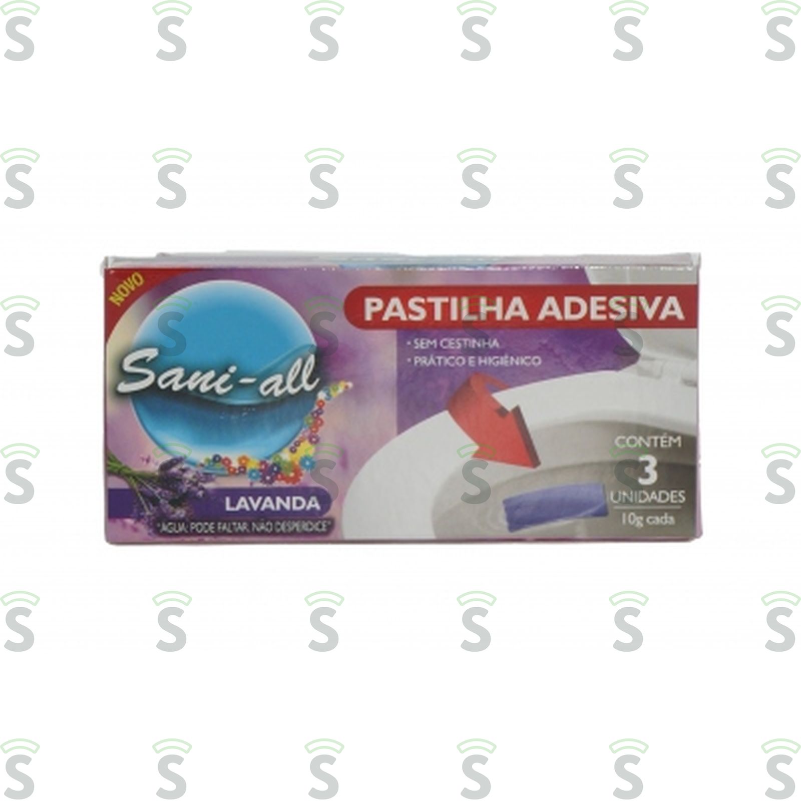 Sani all-pastilha adesiva c3 lavanda