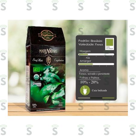 Erva Mate Valério Orgânica Embalagem 500g