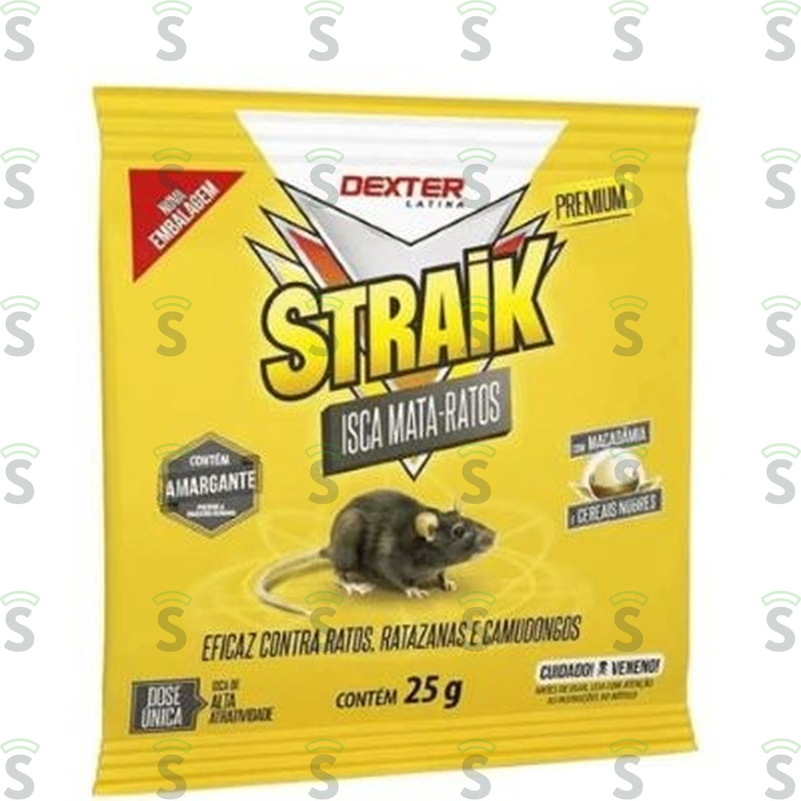 Inseticida Straik Isca Mata Ratos Embalagem 25G
