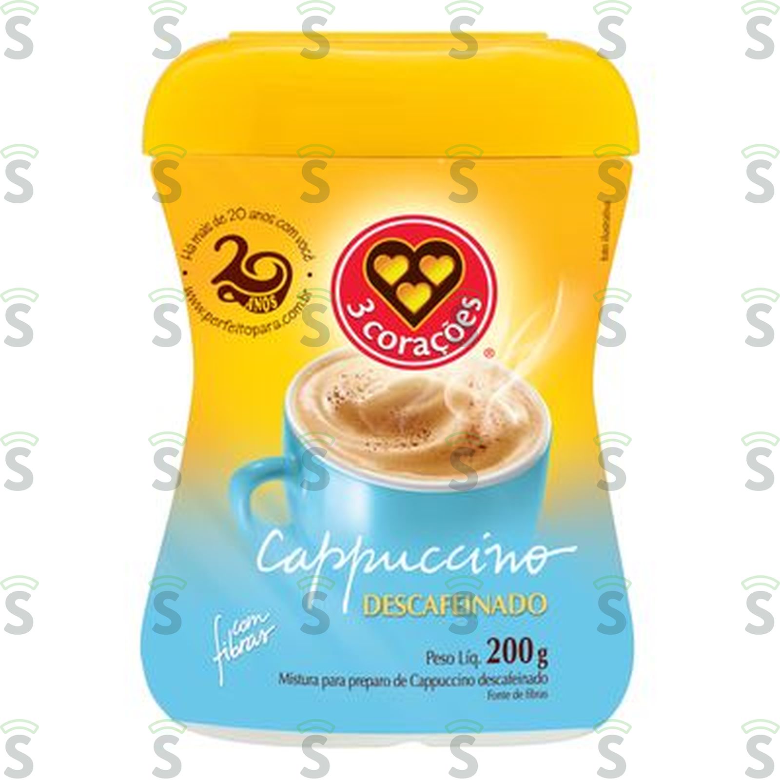 3 coracoes-cappuccino 200g descafeina pt