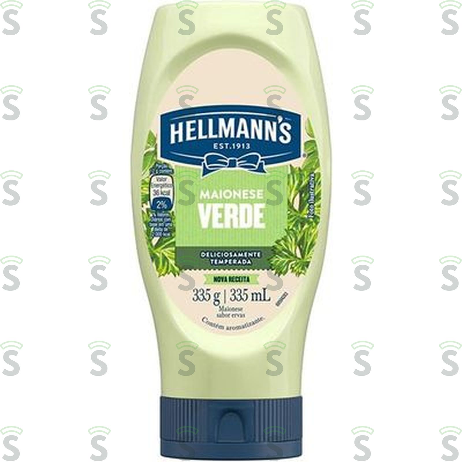 Hellmanns-maionese pet 335g verde