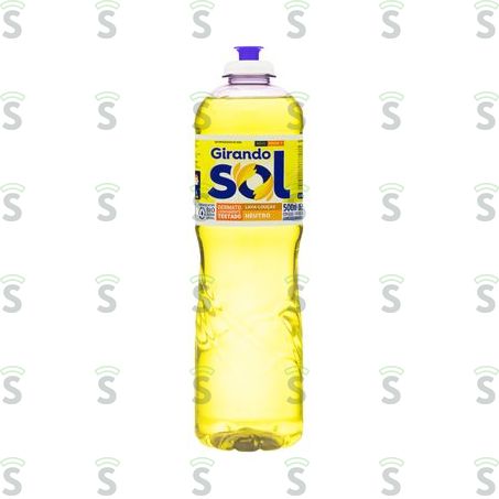  Detergente Líquido Girando Sol Neutro Embalagem 500ml