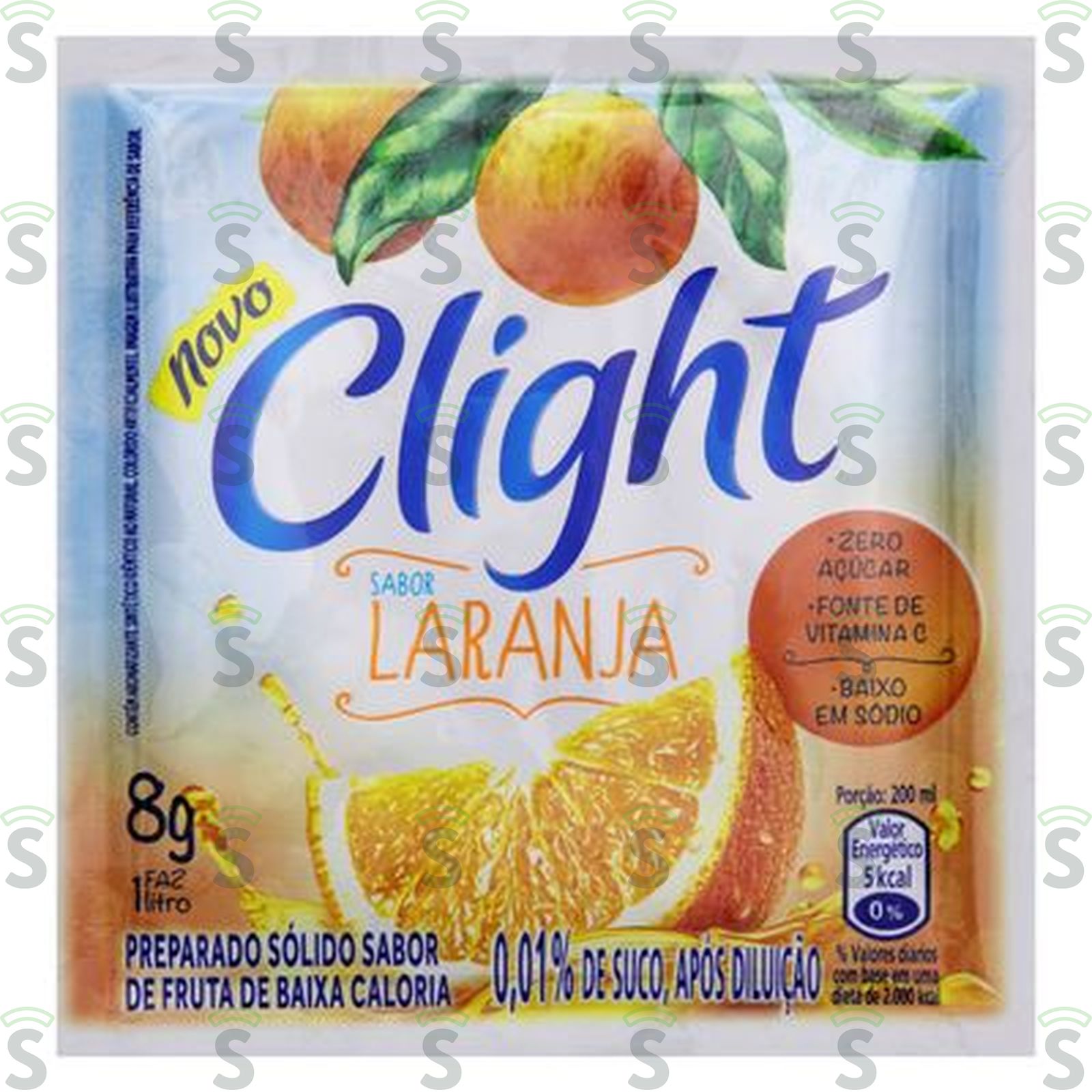 Refresco em Pó Clight Laranja 8G