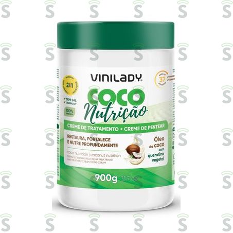  Vini Lady-creme Trat.900g Coco Nutricao