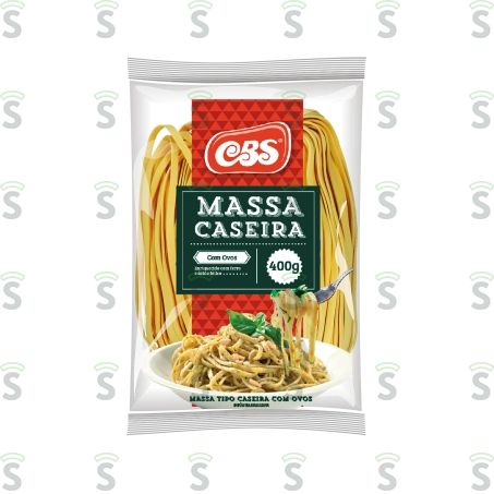  Massa Cbs Caseira Fettuccine N3 400g