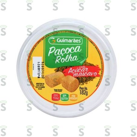  Paçoca Rolha Guimarães Com Açúcar Mascavo 182g