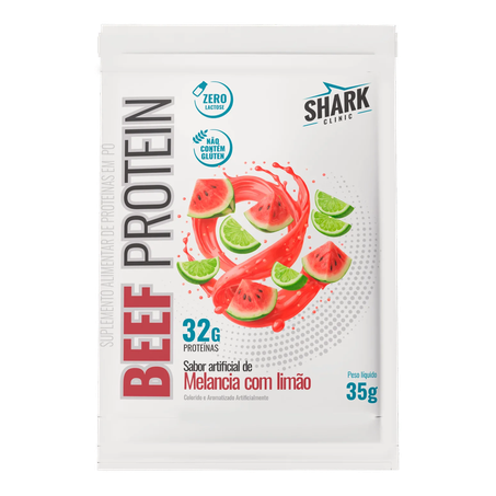Suplemento Shark Pro Beef Protein Sabor Melancia com Limão 35g
