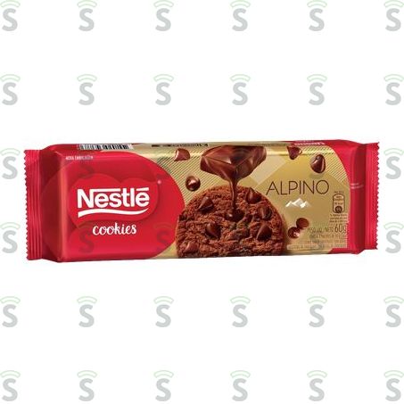  Biscoito Cookie Alpino Nestlé Pacote 60g