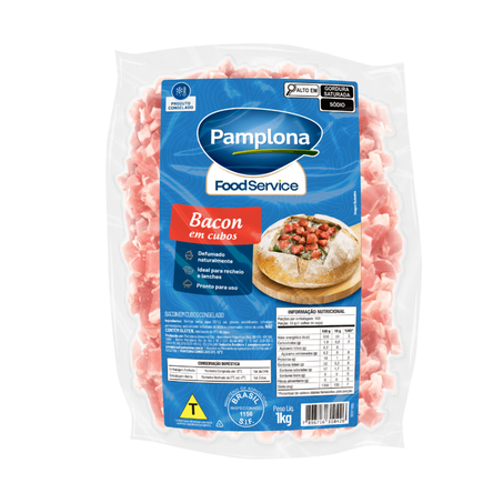 BACON EM CUBOS CG PAMPLONA 1KG