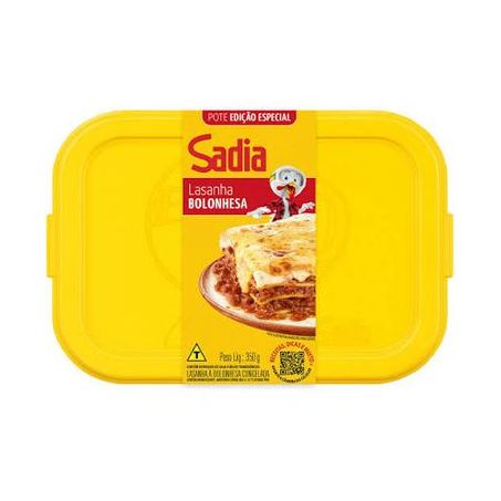 Lasanha Sadia Bolonhesa Edição Especial Pote 350g 
 