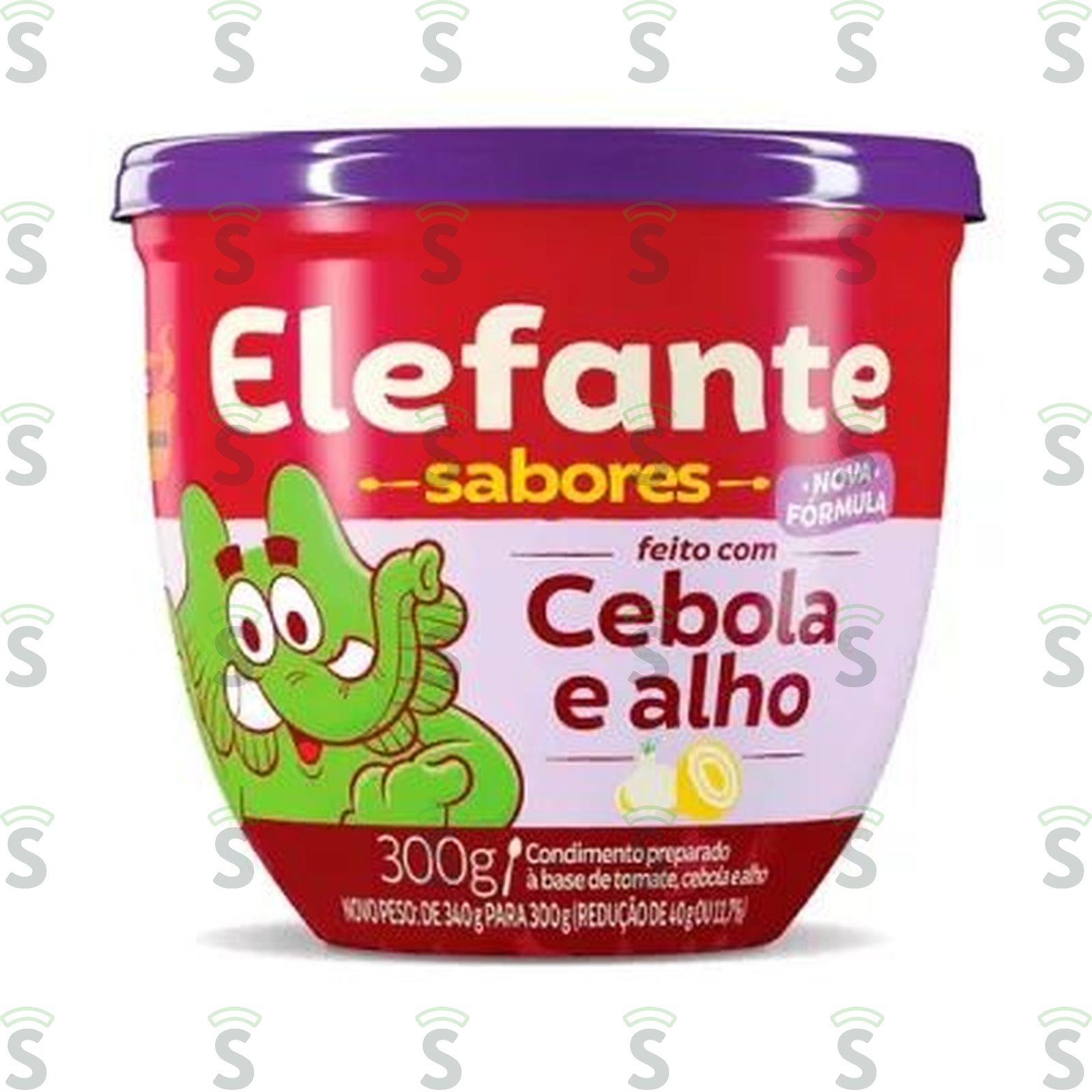 Extrato de Tomate Elefante com Cebola e Alho Pote 300gr