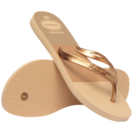 SANDÁLIAS HAVAIANAS ELEGANCE PRINT DOURADO 35/36