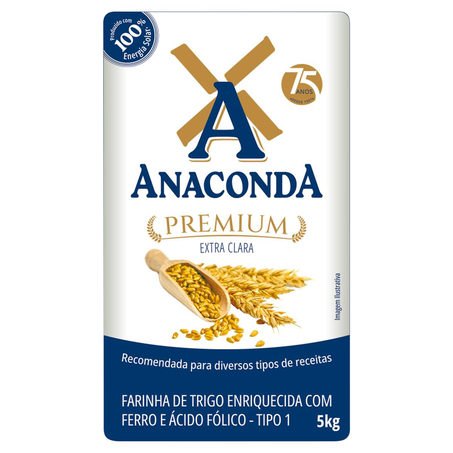 Farinha de Trigo Anaconda 5kg - Premium