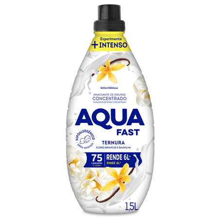 Amaciante conc aquafast br. ternura 1,5l gts 250ml