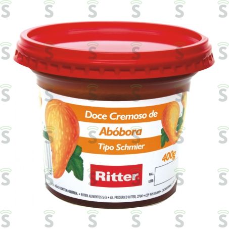  Doce Cremoso Ritter Abóbora Coco Embalagem 400g