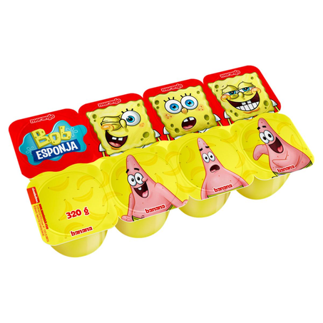 Petit-suisse Elegê 320g - Bob Esponja - Morango e Banana