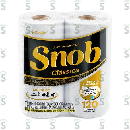  Toalha Papel Snob Bca c 2 60fl
