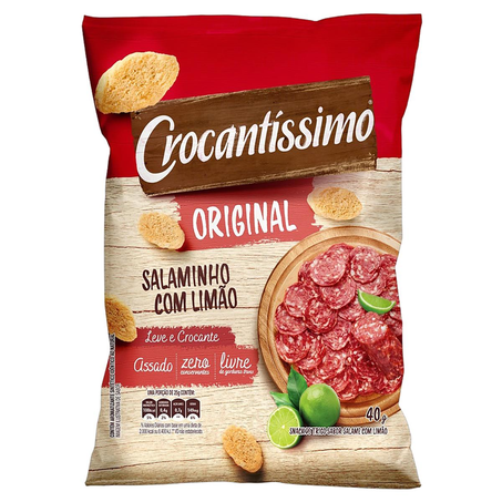 Salgadinho Crocantíssimo 40g - Salaminho com Limão