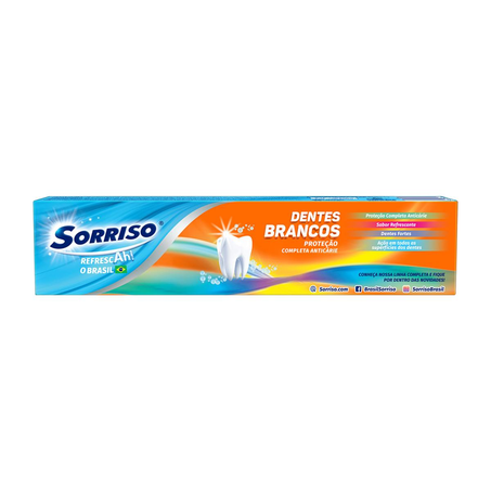Creme Dental Sorriso 120g - Dentes Brancos - Preço Especial