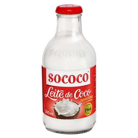Leite de Coco Sococo 200ml - Garrafa