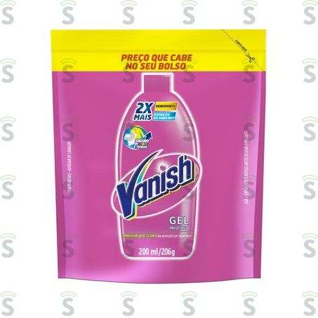 Tira-manchas Gel Multiuso Vanish Sachê Refil 200ml