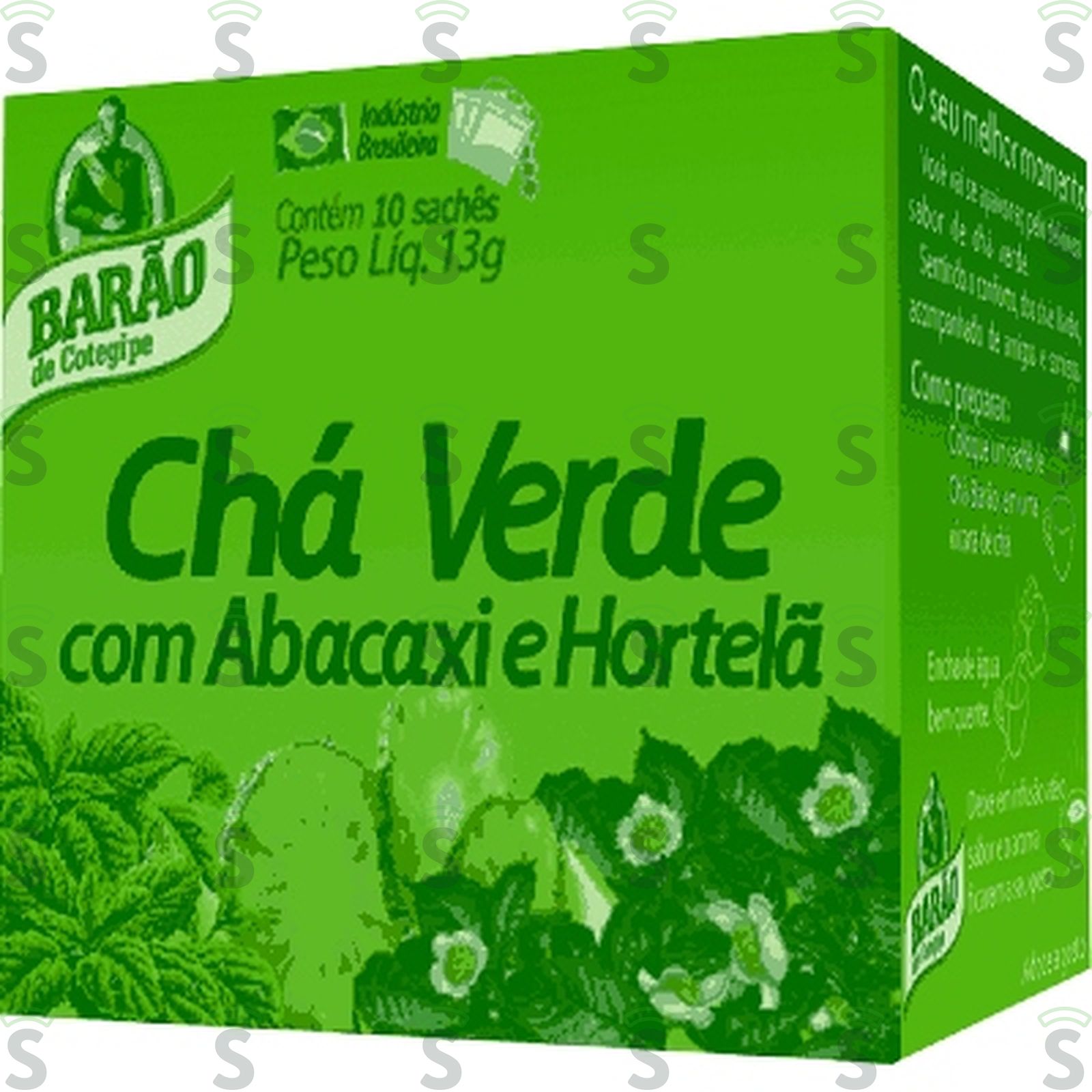 Chá Misto Barão Abacaxi com Hortelã Embalagem 13G