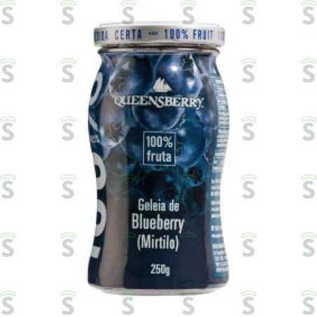  Geléia de Blueberry (mirtilo) 100% Fruta Queensberry Vidro 250g