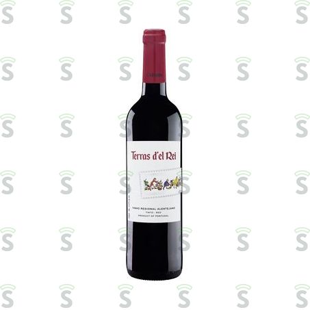  Vinho Português Tinto Seco Terras D'el Rei Trincadeira Aragonez Castelão Alentejano Garrafa 750ml