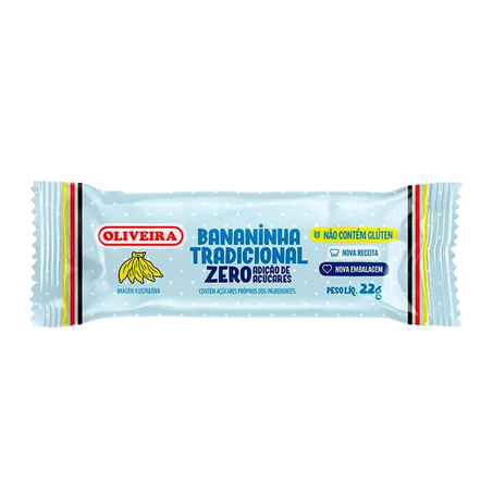 Bananinha Oliveira 22g - Sem Açúcar