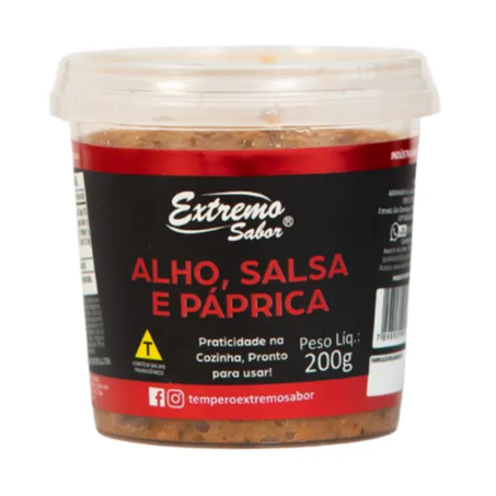 ALHO EM PASTA EXTREMO SABOR SALSA/PÁPRICA 200G