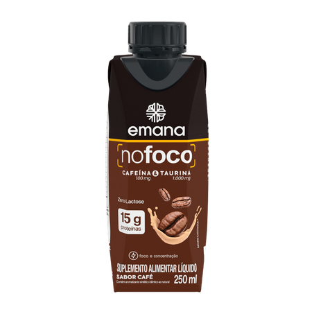Bebida Proteica Emana No Foco Café Zero Lactose 250ml
