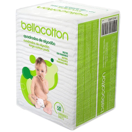 Algodão Bellacotton Baby Quadrado - Com 50 Algodões