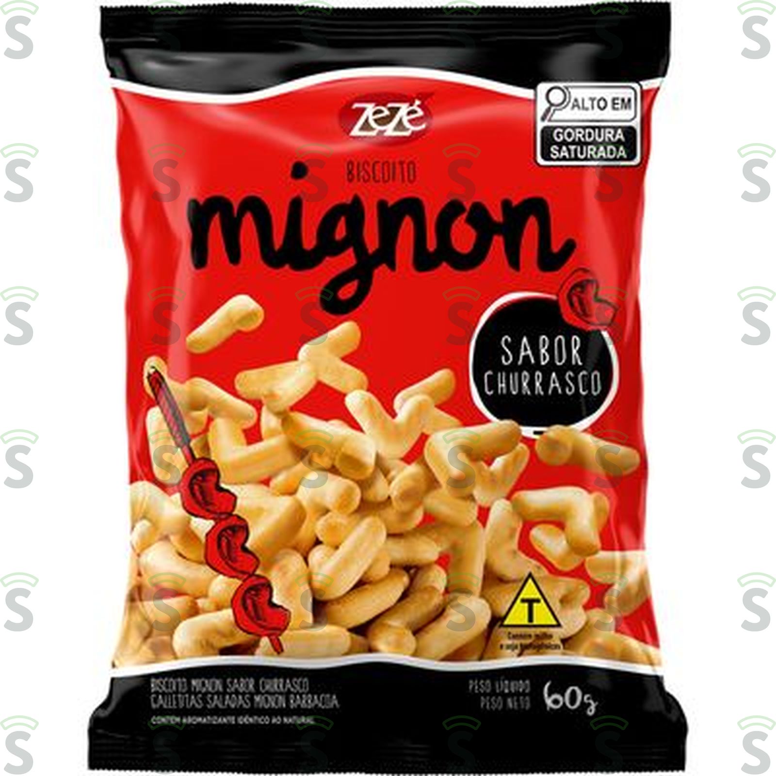 Zeze-biscoito mignon 60g churrasco