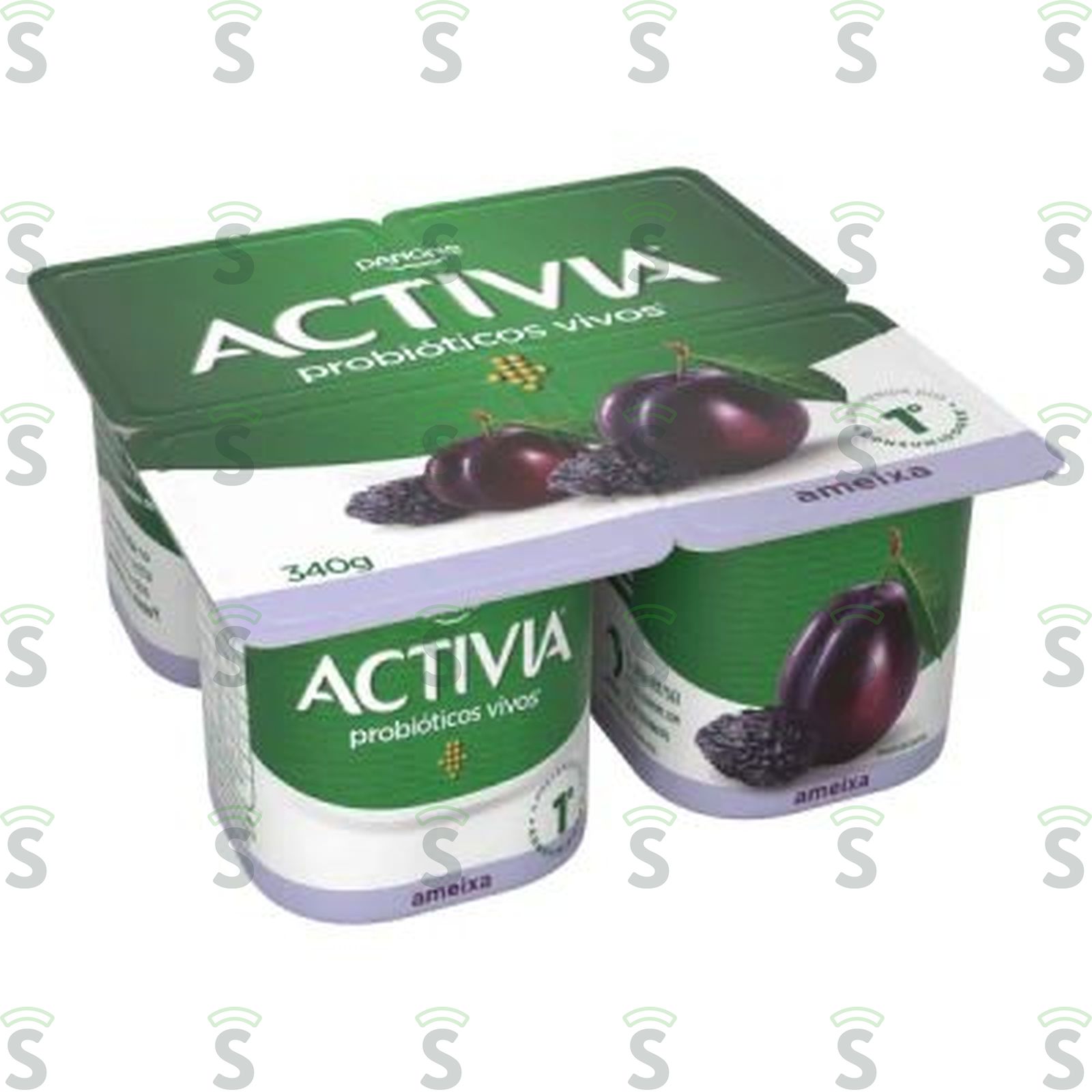 ACTIVIA POLPA 340G AMEIXA C/4