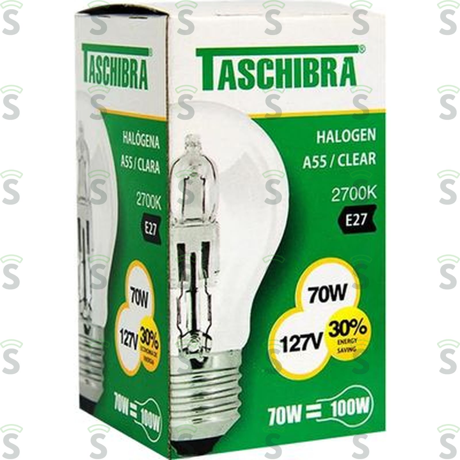Lâmpada Taschibra Halogena 2700k 70w 220v Embalagem 1un