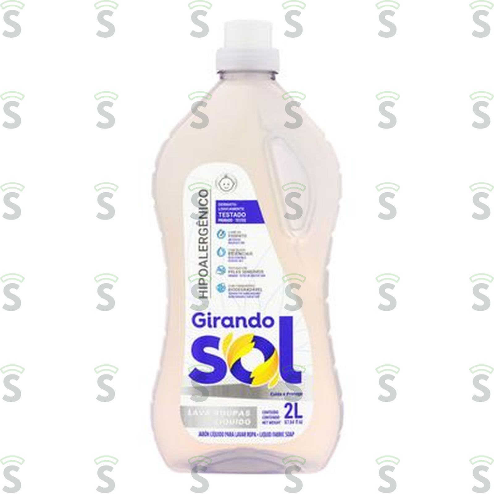 Girando sol-lava roupas 2l hipoalergenic