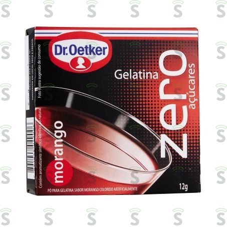  Gelatina Oetker Zero Morango 12g