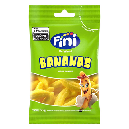 Bala de Gelatina Fini 35g - Banana