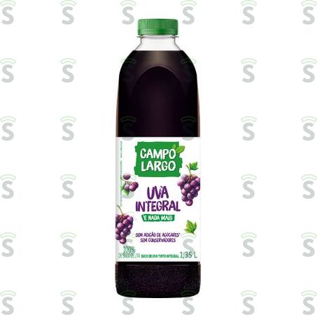  Suco Integral de Uva Tinto Campo Largo Garrafa 1.23lt